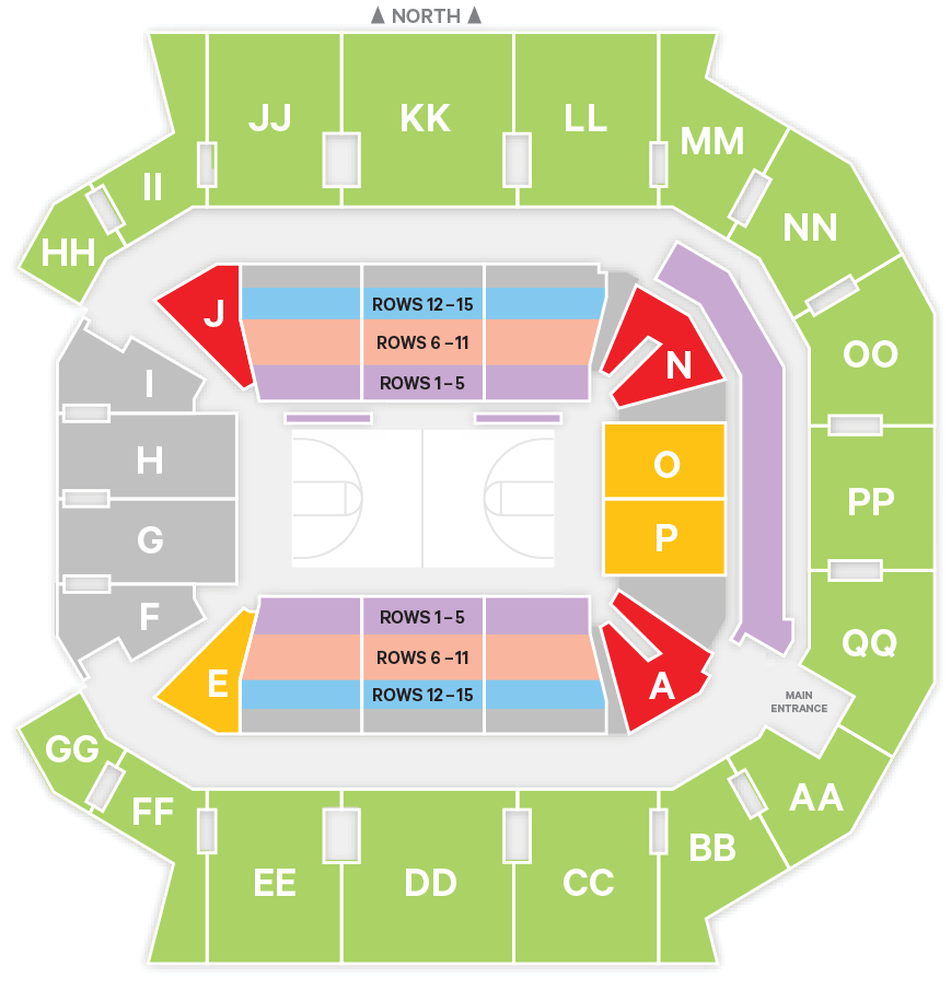 Great Southern Bank Arena Men's Basketball seating chart