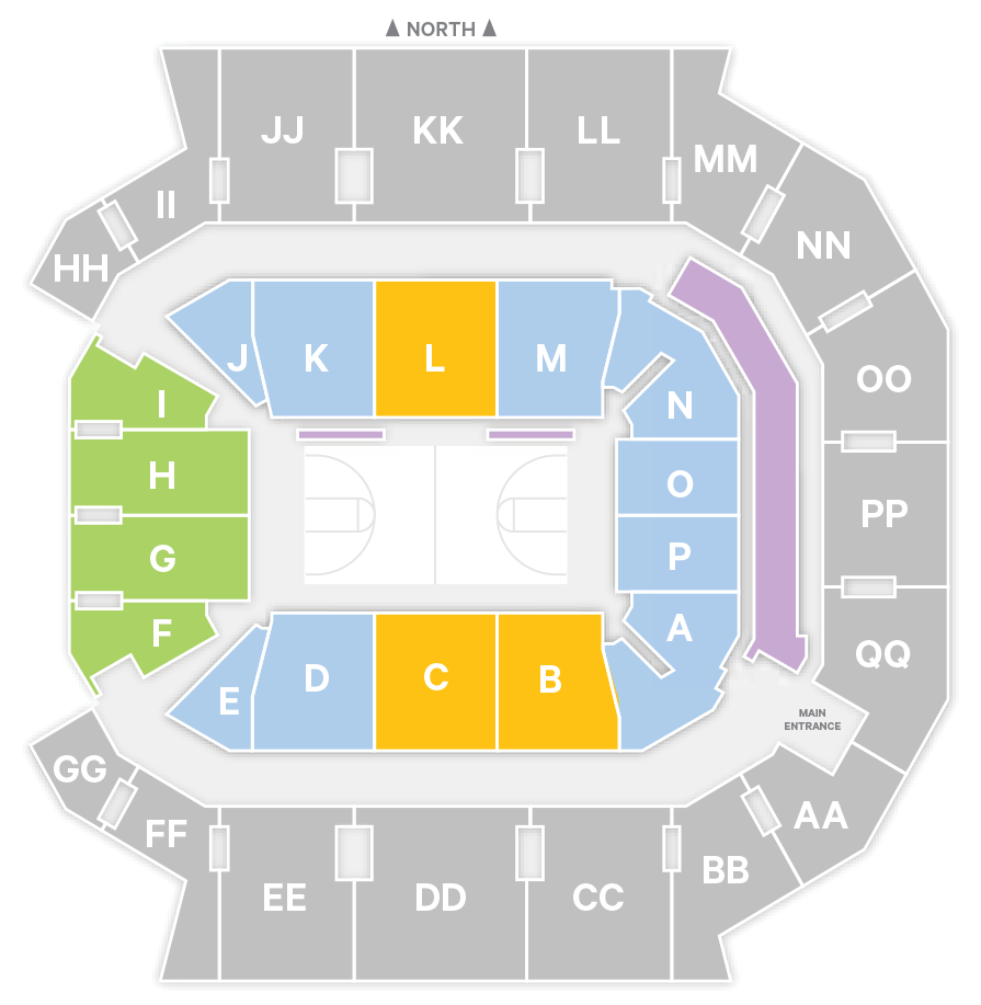 Great Southern Bank Arena Women's Basketball seating chart
