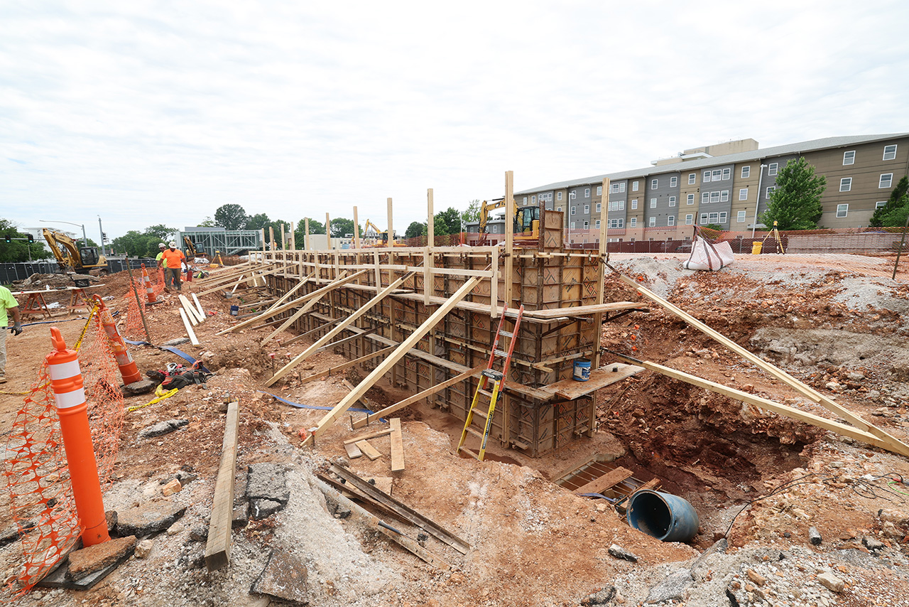 Clifton M. Smart III University Advancement Center construction